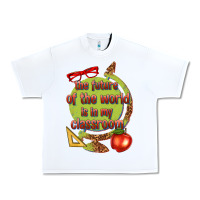 White the future of the world is in my classroom Urban Heavy Tee - texasbilliewilder