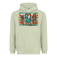Matcha cactus cowhide serape Heavyweight Hoodie - AdoDesignShop