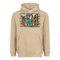 Mushroom cactus cowhide serape Heavyweight Hoodie - AdoDesignShop