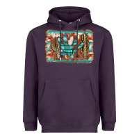 Plum cactus cowhide serape Heavyweight Hoodie - AdoDesignShop