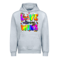 Heather Grey love always wins Urban Hoodie - LillyAllenDesigns