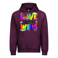 Mauve Wine love always wins Urban Hoodie - LillyAllenDesigns