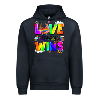 Navy love always wins Urban Hoodie - LillyAllenDesigns