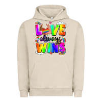 Pigment French Oak love always wins Urban Hoodie - LillyAllenDesigns