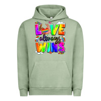 Pigment Oil Green love always wins Urban Hoodie - LillyAllenDesigns