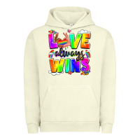 Pigment Pistachio love always wins Urban Hoodie - LillyAllenDesigns