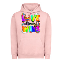 Pigment Salmon love always wins Urban Hoodie - LillyAllenDesigns