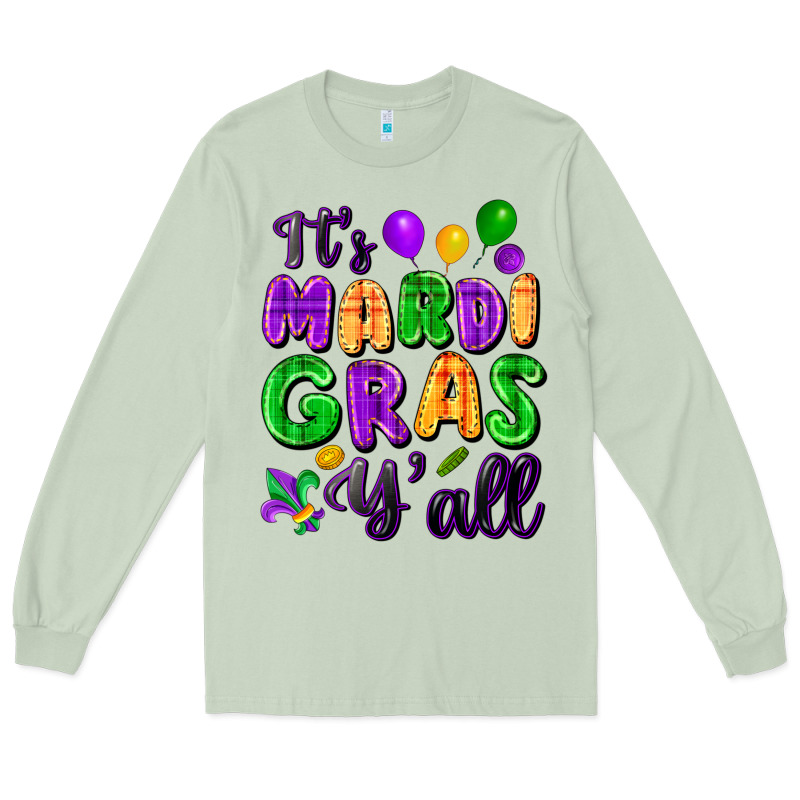 It's Mardi Gras Y'all Long Sleeve Tee by FaDigitalArtStudio | Teevron