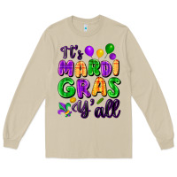 Mushroom it's mardi gras y'all Long Sleeve Tee - FaDigitalArtStudio