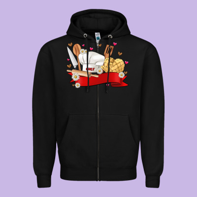 Personalized Chef Tools Kopyası Zipper Hoodie Designed By Jahusdesignshop