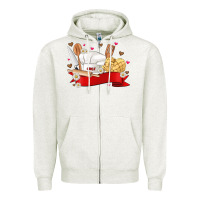 Oatmeal Heather personalized chef tools kopyası Zipper Hoodie - JahusDesignShop