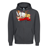 Smoke personalized chef tools kopyası Zipper Hoodie - JahusDesignShop