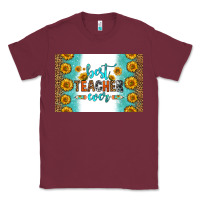 Burgundy best teacher ever skinny metal can holder Classic Tee - HRA Design Shop