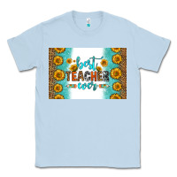 Dusty Blue best teacher ever skinny metal can holder Classic Tee - HRA Design Shop