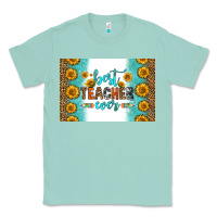 Seafoam best teacher ever skinny metal can holder Classic Tee - HRA Design Shop
