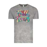 Cloud Rock faith over fear Vintage Tee - Zillion Design Studio