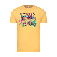 Vintage Mustard faith over fear Vintage Tee - Zillion Design Studio