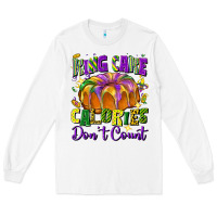 White king cake calories don't count Long Sleeve Tee - FaDigitalArtStudio