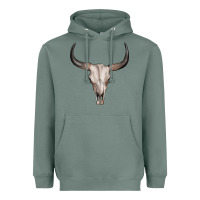 Sage bullskull Heavyweight Hoodie - Artiststas