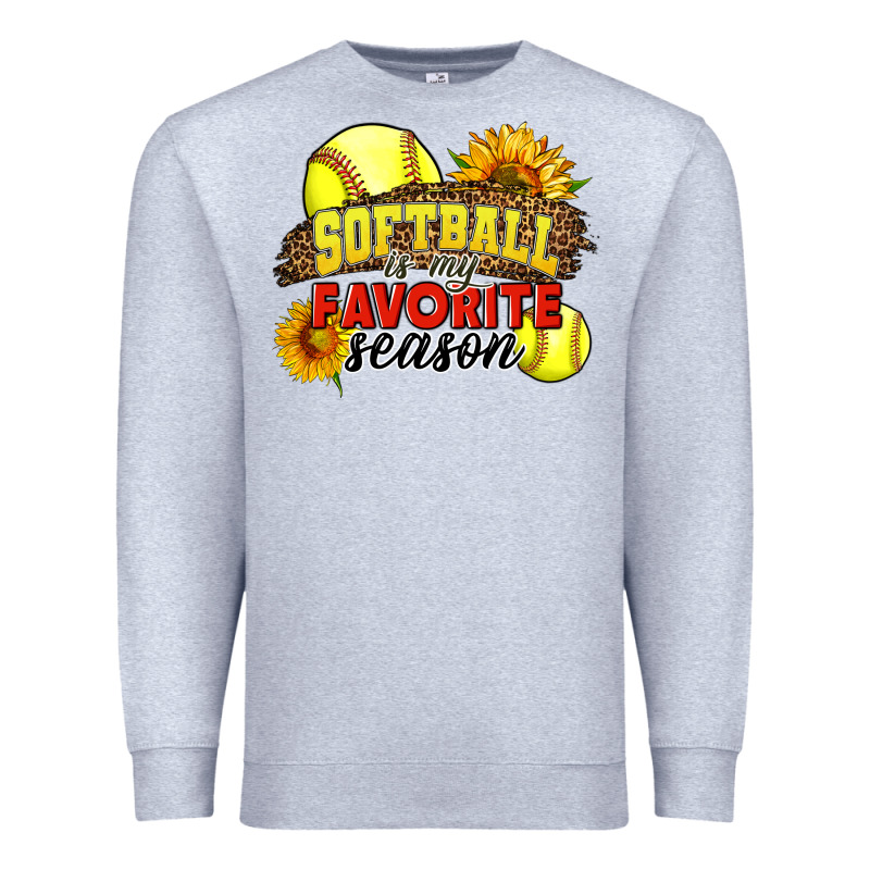 Softball Is My Favorite Season Premium Sweatshirt by LillyAllenDesigns | Teevron
