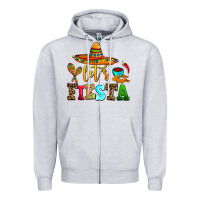 Heather Grey let's fiesta Zipper Hoodie - AdoDesignShop