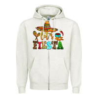 Oatmeal Heather let's fiesta Zipper Hoodie - AdoDesignShop