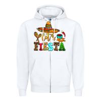 White let's fiesta Zipper Hoodie - AdoDesignShop