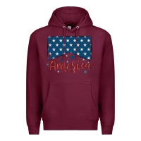 Burgundy America Premium Hoodie - MaliasSmallBusiness