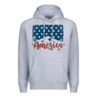 Heather Grey America Premium Hoodie - MaliasSmallBusiness