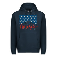 Navy America Premium Hoodie - MaliasSmallBusiness