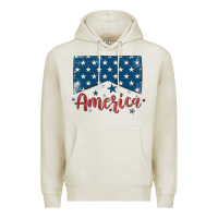 Oatmeal Heather America Premium Hoodie - MaliasSmallBusiness