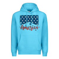 Ocean Blue America Premium Hoodie - MaliasSmallBusiness