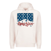 Pale Pink America Premium Hoodie - MaliasSmallBusiness