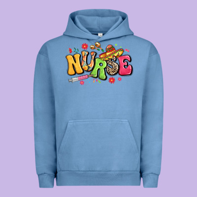 Mexican Spanish Nurse Urban Hoodie Designed By Lillyallendesigns