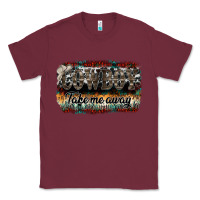 Burgundy cowboy take me away Classic Tee - SublimationCraftShop
