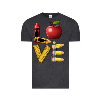 Vintage Black love teacher Vintage Tee - BarkalooDesign