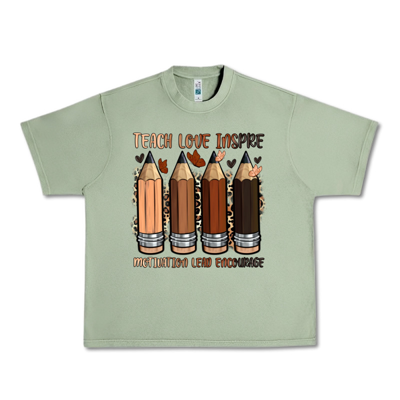 Teach Love Inspire Motivation Lead Encourage Urban Heavy Tee by Zillion Design Studio | Teevron