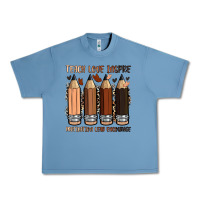 Pebble Blue teach love inspire motivation lead encourage Urban Heavy Tee - Zillion Design Studio