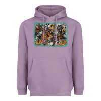 Lavender bucking bronco rodeo revolver western background Heavyweight Hoodie - AdoDesignShop