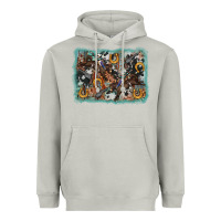 Moon Dust bucking bronco rodeo revolver western background Heavyweight Hoodie - AdoDesignShop