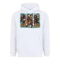 White bucking bronco rodeo revolver western background Heavyweight Hoodie - AdoDesignShop