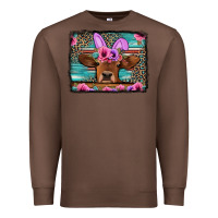 Chestnut easter floral leopard cow Premium Sweatshirt - Jasminsmagicworld