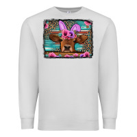 Dove Grey easter floral leopard cow Premium Sweatshirt - Jasminsmagicworld