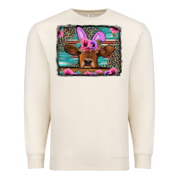 Sandshell easter floral leopard cow Premium Sweatshirt - Jasminsmagicworld