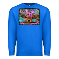 True Royal easter floral leopard cow Premium Sweatshirt - Jasminsmagicworld
