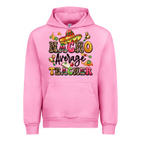 Fuchsia Pink nacho average teacher Urban Hoodie - LillyAllenDesigns