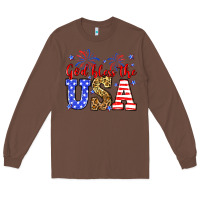 Chestnut God bless the USA Long Sleeve Tee - Neo Western
