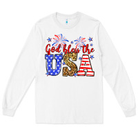 White God bless the USA Long Sleeve Tee - Neo Western