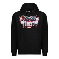 Black American junkie Premium Hoodie - NancyCooperArtShop