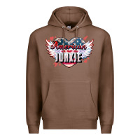 Chestnut American junkie Premium Hoodie - NancyCooperArtShop